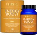 FRISKA Energy Boost Enzyme ja Probiootit täydentää, edistää parempaa ruokavaliota ja energiaa miehille ja naisille, Gut Health, 30 kapselia