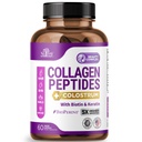 Collagen Peptides naisten kanssa kolostrum, biotiini ja Keratin - tyyppi I, II, III, V, X - 5X suurempi imeytyminen - hiukset iho ja kynnet vitamiinit - Kollageeni naisille - Collagen pillereitä - 60 kapselia