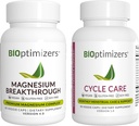 BiOptimizers Magnesium läpimurto 4,0, (60 kapselia) & Cycle Care, (90 kapselia) - luonnollinen uni, aivot, ja Menstrual Relief tuki täydentää Bundle