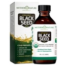 Äiti Luonto USDA Organic Black Seed Oil, High TQ 2%, Cold Pressed, jalostamaton Nigella Sativa, Omega 3 6 9 Immuunit, Joint & Heart Support, Hiukset ja iho, ei-GMO, lasipullo (8oz)