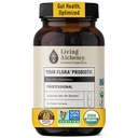 Living Alchemy Gut Health täydentää miesten ja naisten - sinun Flora Probiootti Professional Digestion täydentää Fermented Soybean, Prebiootit, Dgestive Enzyme - Vegan, ei-GMO, 60 kpl