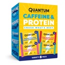 Kvanttienergiatori: energiapatukka kofeiinilla & 10g proteiinilla. Herkullinen Terveellinen Välipala Menossa. (Vegaani, gluteeniton, soijaton, maitoton) (Variety 8-Pack)