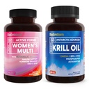 BioEmblem Antarktis Krill Oil Supplement ja naisten monivitamiini