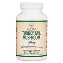 Turkey Tail Mushroom Supplement (120 kapselia - 2 kuukauden Supply) (Coriolus Versicolor) Comprehensive Immune System Support, Ei-GMO, Gluteeniton, Kasvatettu ja Kapseleita Yhdysvalloissa Double Wood