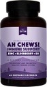 Luonnollinen Rhythm Ah Chews! Immuuni Booster Lozenges lapsille ja aikuisille, ei lisättyä sokeria, jossa Elderberry, Sinkki & D3, 60 kapselia