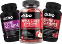ACV Gummies & Liver Munuaisten puhdistus - 1000MG Apple Sider Viinietikka Gummies & Liver Cleanse Munuaisten poistokapselit ruuansulatusta, suoliston terveyttä, puhdistus, detox, punoitus ja aineenvaihdunta