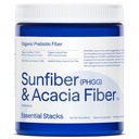 Essential Stacks Organic Sunfiber Prebiotic Fiber (osittain hydrolysoitu Guar Gum / PHGG) Acacia Fiber Powder - Gluteeniton, ei-GMO & maustamaton liukoinen kuitu (7.4 oz)