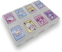 Sanrio Characters Die-Cut Medicine Supplement Kannettavat tarvikkeet Case Matkustaa 8 Osa-alue kansi (Mix) Multicolor