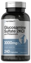 Horbäach Glukosamiini Sulfatti 2KCI kaliumin kanssa ... 3000 mg 240 kapselia...