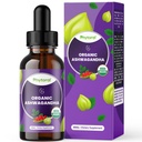 Fytoral Organic Ashwagandha Liquid Drops for Adults - Potent Liquid Ashwagandha Root Extract for Energy and Mood Support - Tincture Vegan ei-GMO Gluteenittomat ja alkoholiton (120 tarjoilua)