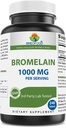 Brieofood Bromelain 1000 mg per 240 tablettia - Proteolyyttinen Dgestive Enzyme - Tukee terveellistä digestiota, yhteinen terveys, ravintoaineiden imeytymistä