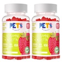 Lemmikkieläimet Puhdas Glukosamiini Chondroitin Gummies MSM & Elderberry Extra Strength - Joint Support, antioksidantti Immuuni tuki täydentää aikuisille, miehet & naiset.(2 Pack) Mansikka