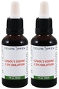 2X 2,2% Lugolin jodiliuos 2x1 Fl Oz - 2x30 ml 