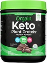 Orgain Organic Keto Vegan Protein Powder, Chocolate - 10g Kasvipohjainen proteiini, 0g Sokeri*, Avocado & Coconut Oil, Gluteeniton, Ei maito-, laktoosi- tai soija-aineita, Smoothies & Shakes, 0,97lb