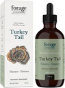 Rehu Hyperfoods- Alkuperäinen Canadian Wild Turkey Tail Mushroom Superfood Liquid Supplement Extract Tincture, Vegan, ei-GMO, Immuunijärjestelmä ja Gut Health Support, 118ML