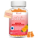 Luteiini ja Zeaksantiini Lisäravinteet Gummies, Advanced Eye Vitamiini täydentää kanssa Mustikka, Saffron, Rypäleen siemen, Omega 3 varten Macular Health, Kuiva silmä, Visual Function - Oranssi Flavor, 60