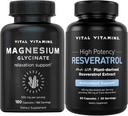 Vitamiinit Magnesiumglykonaattikapselit + Resveratrol-kapselit