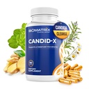 BioMatrix Candid-X Gut Cleanse kanssa berberiini, Oregano, natriumkaprylaatti, kamomilla, inkivääri, PAU D'arco, Ruoansulatuskanavan täydentää miesten ja naisten 90 kapselit