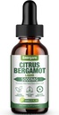 1 pakkaus 5000MG Citrus Bergamot Liquid Drops Supplement for High Cholesterol-Soursop, Red Yeast Rice, Olive Leaf-Kaikki luonnolliset, terveystuki, Immuunituki, Heart Health & Antioxidantti, 2 Fl Oz