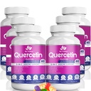 Quercetin Gummies by BioVitalica - Quercetin with bromelain C-vitamiini ja sinkki & Elderberry + D3-5-vitamiini in 1 Immuunituki - Sinkki Quercetin 750 mg lapsille ja aikuisille (6, Quercetin)