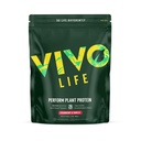 Vivo life Perform Plant Protein Powder - Pea & Hemp Protein BCAA (34.85 oz, mansikka & vanilja)