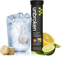 UNBROKEN 9EAA/BCAA Recovery Tabletit (60% FREE-FORM/40% Di- & Tri-Peptidejä), Aminohappojen lisäravinteet nopeampaa Recovery & Vähemmän lihasjänteys, Post & Pre-workout miehille & naisille, 10 Ser., Lemon Lime