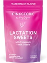 Vaaleanpunainen Stork Imetys Sweets Supplement, Imetys Välipalat kanssa Sarviapila ja maitoa Thistle tukemaan rintojen maitoa - 30 Watermelon Candy Drops (Pakkaus toukokuussa Vary)