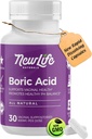 NewLife Naturals - Boric Acid Suppositories for Women pH Balance Pills - 600mg - Feminine Care - Vaginal Odor Itching Vastuuvapaus BV . Made in USA ... 30 kapselia