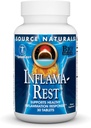 Source Naturals Inflama-Rest - Herbal & Mineral Blend Turmeric, Boswellia, Inkivääri, Quercetin - Maksimi Stressi helpotus ja rentoutuminen - 30 tablettia