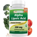 Best Naturals Alpha Lipoic Acid 200 Mg 120 kapselia