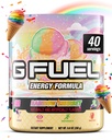 G Polttoaine sateenkaari Sherbet Energy Drink Powder, Pre Treeni kofeiini Mix pelaamista, sokeriton Focus Amino, vitamiini + antioksidantteja, 9,9oz (Rainbow Sherbet, 40 tarjoilua)
