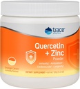 Trace Minerals Quercetin Plus Sinkkijauhe - Antioksidantti täydentää immuunitukea - Mineral Supplement Aids Kardiovascular Health - Sisältää C-vitamiinia & ioni - Orange Cream, 120g (30 tarjoilua)