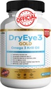 Dry Eye 3 Kulta Omega 3 Krill Oil Extra Strength, 60 Softgels, Dry Eye Support, Ei-GMO, Gluteeniton, Sokeriton (1)