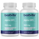 Alpha GPC 600mg per tarjoilu (240 kasviskapselia) (120x2) - No Stearates - Vegan - Ei muuntogeenisiä organismeja - Gluteeniton