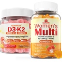 Sokeriton D3-vitamiini K2 täytetyt naamiot + monivitamiini naisten naamiot