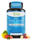 Pure by Nature One-Daily Multivitamiini miehille, Immuunituki täydentää ei-muuntogeenisiä ainesosia, vitamiini & mineraalit energia, 60 kasviskapselit