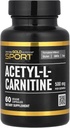Kalifornia Gold Nutrition Acetyl-L-karnitiini, 500 mg, 60 kasviskapselia