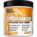 Evlution Nutrition HYDRAMINO Complete Hydration Multiplier, kaikki 6 Elektrolyyttejä, C-vitamiinia ja B-vitamiinia, nesteytettyjä Aminoja, kookosvettä, kestävyyttä, hyödyntämistä, antioksidantteja, 30 tarjoilua, oranssia mangoa