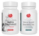 Zen Haus Jodine ja Immuuni Bundle - 12,5 mg Jodi Complex, jossa on immuuni- ja hengitysteiden tukikaava
