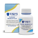 VSL #3® Probiootit digestiivisen terveyden, IBS & UC Oireet - 112,5B PMY: n, korkean tehon, Multi-Strain, Live, Jäädytetty Probiootti, Lääketieteellinen ruoka Gut Health Tuki miehille ja naisille, 60 kapselia
