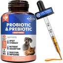 Probiootit & Prebiootit Entsyymit koirille ja kissoille - Ruoansulatuskanavan Gut Flora Health Lemmikki ruokalisät - Ummetus & ripuli ja kaasu Koti Remedy - Vatsavaivat helpotus - Valmistettu USA