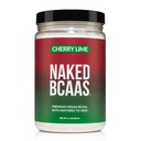 NAKED Cherry Lime BCAAs Aminohapot Powder, 100% Pure 2:1:1:1 Formula, Vegaani haaraketju Aminohapot, Instantoitu Kaikki Natural BCAA Powder Supplement - 501 Grams, 34 Servings