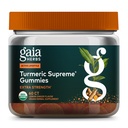 Gaia Yrtit Turmeric Supreme Extra Strength Gummies - Tukee turvotus helpotusta auttaa säilyttämään aktiivinen elämäntapa - Sitruuna Ginger Flavor - 60 Vegan Organic Gummies (20-päivä tarjonta)