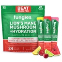 Sienet Electrolyte Drink Mix leijonan mane sieni & Essential Electrolytes, 24 Variety Pack - Sokeriton nesteytys täydentää jauhe aikuisille aivojen terveys & Focus - sieni täydentää