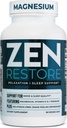Nutrologia Zen Restore Magnesium Supplement, 400 mg magnesiummalaatti per annos D3-vitamiinilla, L-teaniini, edistää rentoutumista, lihasten Recovery & Adrenal Health, korkea imeytyminen täydentää, 30 tarjoilua