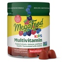 MegaFood Kids Multivitamiini Gummies - Lapset Vitamiinit - Ikä 4+ C-vitamiinia, D-vitamiinia, Sinkkiä, Koliinia ja Real Fruit - Brain & Immuuni tuki - Berrylicious Flavor - 60 Gummies (30 tarjoilua)