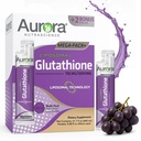 Aurora Nutrascience Mega-Liposomal Liquid Glutatione, Immuuni- Antioksidantti Gut Health Support Supplement, 750 mg per Serving, ei-GMO, Sokeriton, 32 Single Serve Packets