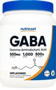 Nutricost Pure GABA 500G Powder (Gamma Aminovoihappo) (500 Gram / 1,1 kg)