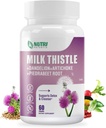 Milk Thistle Supplement with Dandelion Root, Artisokkauute, 80% Silymarin for Liver Support - maksan puhdistus Detox & korjaus Formula, ei-GMO - 60 kapselia