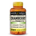 MASON NATURAL Cranberry kanssa Probiootti, 2 kuukauden tarjonta, hyvin voimistaa, tukee normaalia immuuni terveyttä ja virtsaneritystä, 60 tablettia